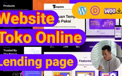 Begini Cara Buat Website TOKO ONLINE — Lending Page — Jual Produk Digital Download atau Produk Fisik — Mudah